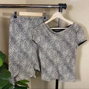 Vintage Donna Ricco New York two piece skirt set